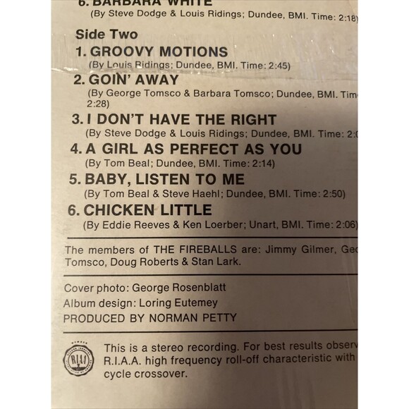 The Fireballs w/Jimmy Gilmer Bottle of Wine 33RPM ATCO Records 1968 Stereo - Picture 4 of 16